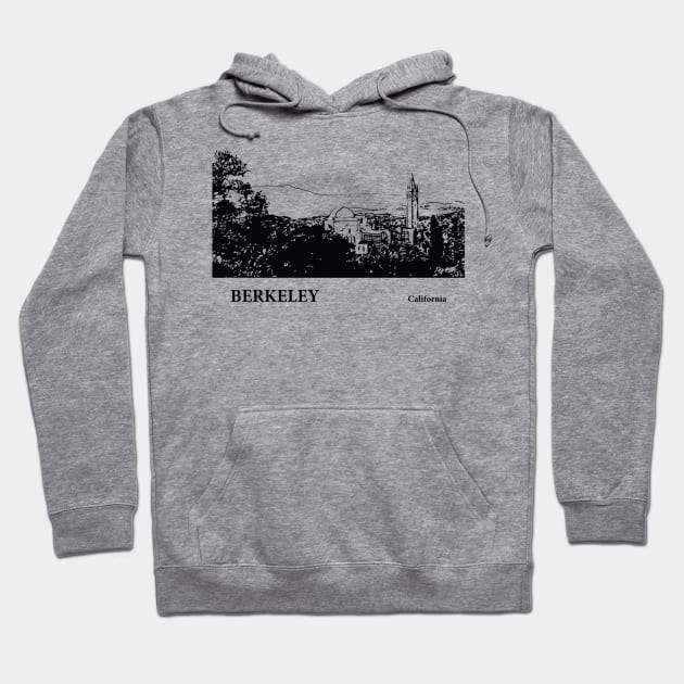 Berkeley California Hoodie by Lakeric